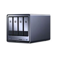 NASync DH2300 NAS de bureau 2 baies, capacité de stockage 60 To, 8 Go de RAM LPDDR5, 1GbE, HDMI 4K, stockage en réseau pour débutants