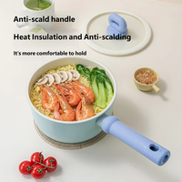 Casserole en céramique premium avec revêtement émaillé, pot de cuisson pour aliments pour bébés, pot à soupe individuel, compatible avec toutes les plaques de cuisson