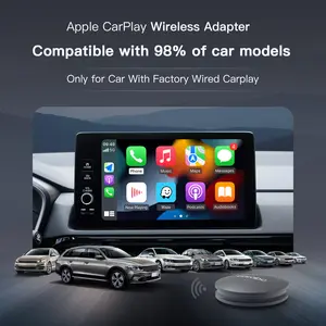 Orijinal araba için CARABC 2024 kablosuz Android oto Dongle, Android otomatik kablosuz USB adaptör fiş kablolu dönüştürmek ve oynamak