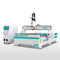 Routeur CNC 3 axes pour le travail du bois JHM-1325A, machine de gravure et de découpe, contrôle RichAuto/NC Studio, broche simple, PLC, moteur 6kW, pompe
