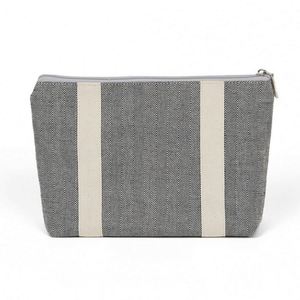 กระเป๋าเครื่องสำอางผ้าแคนวาสขนาดใหญ่สไตล์ญี่ปุ่น  สำหรับจัดเก็บของใช้ประจำวันและเดินทาง  พร้อมซิป - Product Image 1