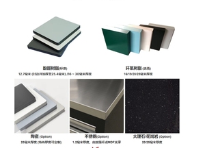 Đồ nội thất phòng thí nghiệm thép không gỉ bảng nhựa Epoxy 20mm gốm nhựa Phenolic phòng thí nghiệm băng ghế dự bị bàn làm việc - Product Image 6