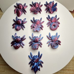 3D Printed Spider Ornament Micro Landscape DIY Gift with Movable Joints Complete Animal Type Toy - Product Image 5
