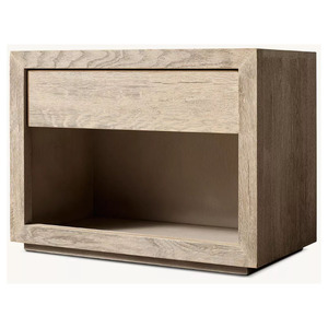 Mesa de Noche Cerrada de Roble Reciclado DRIFTED rh FURNITURE, Mueble de Dormitorio Moderno y de Lujo con Cajón - Product Image 6