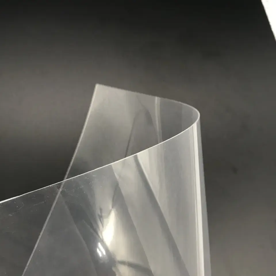 Filme plástico de PVC ecológico Folha de PVC transparente transparente de 0.3mm para caixas dobráveis Caixa de embalagem