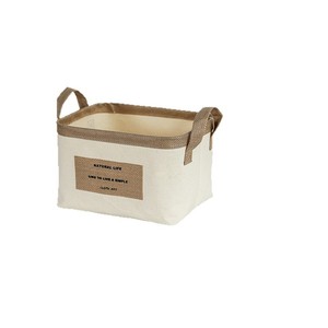 Panier de rangement en toile Cotton Road, rectangulaire, pliable, grande capacité, organiseur de vêtements, bac ménager écologique - Product Image 2