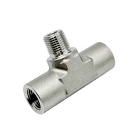 Conector en T de Rosca Macho-Hembra NPT1/2 SS316L, Tipo T, Reductor Igual, Accesorio de Tubería Resistente a la Corrosión