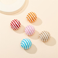 Balle à gratter pour chat en papier et sisal écologique et durable Jouet de balle de canne de couleur bonbon Jouet interactif pour chat Jeu de balle pour chat qui roule