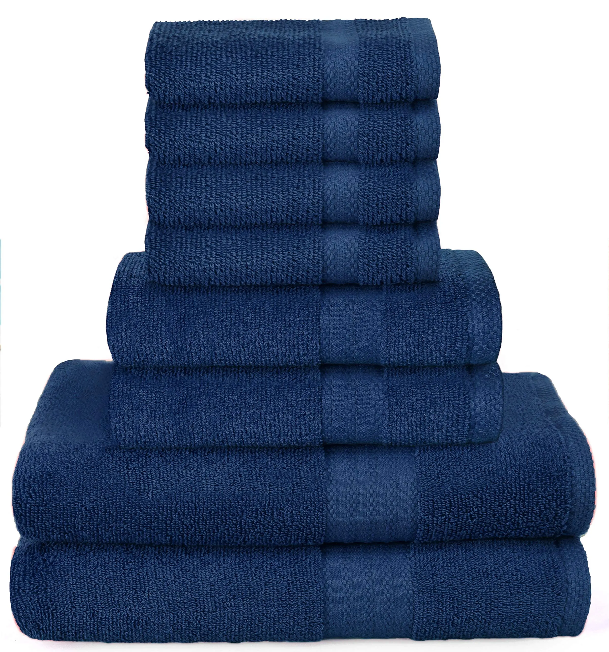 Factory Supply custom towel in Stock Blue 100% cotton towel hotel towel