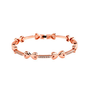 European American Unisex 2MM Tennis Chain Copper Zircon Inlay Box Clasp Summer Trendy Heart-Shaped <b>Anklet</b> Wholesale - Product Image 6