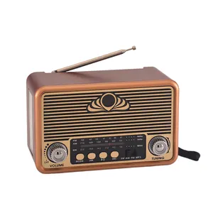 MLK-7843 Old Style Retro Radio Vintage Style am fm shortwave Portable Radio with Usb Cable