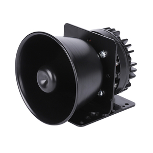 Haut-parleur d'alarme de voiture, haut-parleur d'ambulance, haut-parleur de voiture, unité de commande de klaxon, klaxon électronique étanche, forme ronde, noir, 100 W - Product Image 2