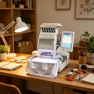 Machine à broder informatisée à tête unique haute efficacité à 15 aiguilles pour atelier de confection - Product Image 1