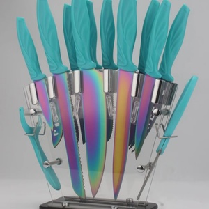 Wholesale Price Stainless Steel Kitchen <b>Knives</b> Set Gold Kitchen Utensils Sets Kitchenware Items - Product Image 3