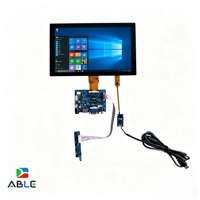 Panel de Pantalla Táctil Capacitiva IPS de 10.1 Pulgadas Personalizable, Pantalla LCD TFT RGB de 50 Pines y 1024 x 600 con Placa Controladora VGA HMID
