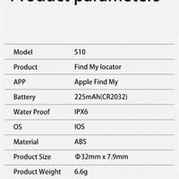 Localizador Inteligente en Oferta, Compatible con Apple Find My, Dispositivo Antipérdida, Localizador de Llaves y Maletas, Resistente al Agua IPX6