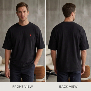 T-shirt surdimensionné personnalisé en coton peigné 240 GSM, 100 % coton, épaules tombantes, streetwear pour hommes, fabricant du Bangladesh - Product Image 4
