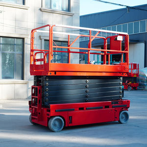 Elevador de hombre de 4m, 6m, 8m, 10m, 12m, 14m, plataforma de trabajo aéreo, elevadores de tijera autopropulsados pequeños hidráulicos eléctricos a la venta - Product Image 6