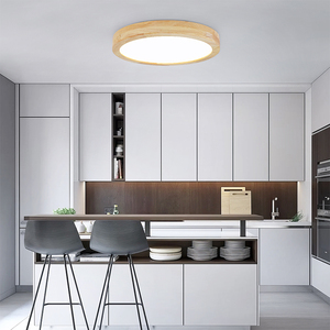 Moderna camera da letto plafoniera rotonda lampada da soffitto per interni casa lampada da interni ceil legno lampas para <span class=keywords><strong>sala</strong></span> - Product Image 3