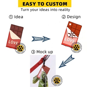 Sinsky Tùy Chỉnh Dễ Thương Hình Dạng Xách Tay Tay Miễn Phí Dog Poop Túi Dispenser <span class=keywords><strong>Clip</strong></span> PVC Pet Dog Chất Thải Túi <span class=keywords><strong>Clip</strong></span> Chủ Poop Vòng Lặp - Product Image 6