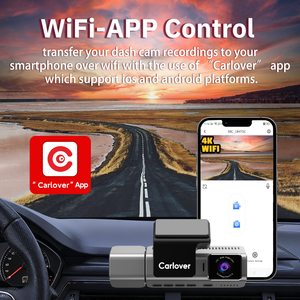 카러버 AI 대시캠 4K GPS 어안렌즈 3채널 5G 와이파이 히든 차량용 <span class=keywords><strong>DVR</strong></span> 트리플 렌즈 비디오 레코더 1년 보증 - Product Image 5