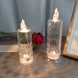<span class=keywords><strong>Bougie</strong></span> de fête atmosphère romantique cimetière de diamants clairs bougies de batterie LED <span class=keywords><strong>pour</strong></span> cadeau - Product Image 1