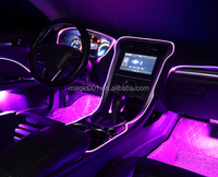 Lumière ambiante d'ambiance colorée USB LED bande lumineuse décorative intérieure lumière LED intérieure de voiture
