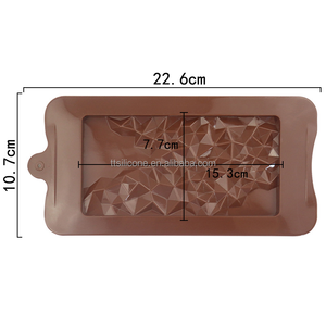 Stampo in Silicone per Cioccolato/Waffle a Forma Geometrica Irregolare, Utensile per Pasticceria Fai-<span class=keywords><strong>da</strong></span>-Te - Product Image 5