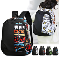Mochila de Viaje para Actividades al Aire Libre, Mochila Moderna para Computadora, Mochila Oxford Geométrica Impermeable con Cierre, Mochila para Estudiantes