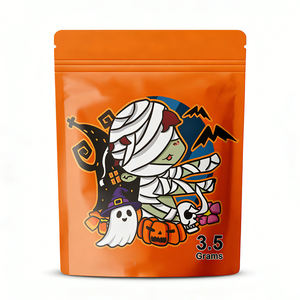 Bolsas de pie personalizadas de grado alimenticio para dulces comestibles de 28g, 7g, 3.5g, reutilizables, de BOPP/VMPET/PE con cierre de cremallera - Product Image 2