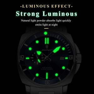 นาฬิกาข้อมือผู้ชาย POEDAGAR รุ่น 873 แฟชั่นใหม่ สายเหล็ก กันน้ำ เรืองแสง ควอตซ์ ปี 2026 - Product Image 5