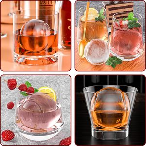 Moule à glaçons 3D LifeTop en forme de balle de tennis, grand moule à glaçons en silicone amusant pour <span class=keywords><strong>whisky</strong></span> avec entonnoir pour cocktails, bourbon, brandy, <span class=keywords><strong>whisky</strong></span> - Product Image 2
