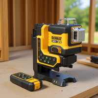 Niveau laser industriel vert 20V XR avec auto-nivellement et télécommande, garantie 3 ans pour utilisation intérieure/extérieure