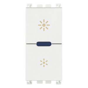 Variateur d'intensité universel 230V blanc à montage mural pour le contrôle de l'éclairage - Product Image 1