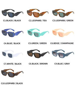 Luxury High Quality Polygon <b>Sunglasses</b> Small <b>Square</b> Frame Classic Design Fashionable Durable Lightweight Unisex Glasses Case - Product Image 5