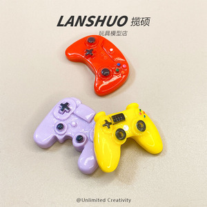 Accessoires de manette de jeu miniatures en résine, couleurs assorties, kit de bijoux DIY, pièces d'art faites à la main, objets de collection - Product Image 5