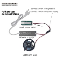 Module de capteur tactile de température à bouton unique professionnel DC 12V 5A 60W, interrupteur intelligent à gradation avec affichage de l'heure et de la température