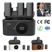 Microphone Lavalier SX101 avec Prise en Charge de la Recharge en Utilisation, Réduction de Bruit Avancée par IA, Capture Omnidirectionnelle, Micro Condensateur Sans Fil 2.4G