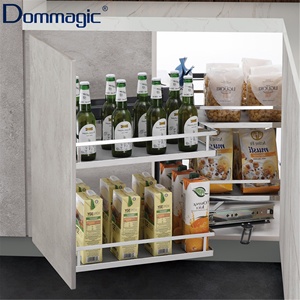 Kitchen <strong>Storage</strong> Comfort Magic <strong>Corner</strong> Cabinet <strong>Unit</strong> 30cm Door Universal Stainless Steel Pull Basket Soft Close Closing Features - Product Image 2
