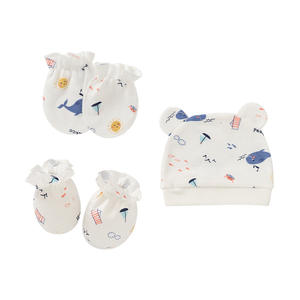 Mitaines et chaussons pour nouveau-né, ensemble chapeau et gants pour bébé - Product Image 6
