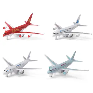 Mini Alloy Pull Back Fahrzeug Flugzeug Kunststoff Flugzeug Spielzeug Modell 4 Pcs Produkte Misch verpackung