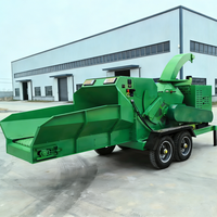 Broyeur à tambour de bois de marque renommée, moteur diesel, déchiqueteur de branches d'arbres, broyeur de palmiers, broyeur portable de bûches, en promotion