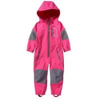 Ensemble deux pièces à capuche pour enfants, combinaison softshell pour printemps-automne avec doublure polaire, vêtements imperméables,