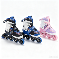 Magnifiques patins à roulettes avec roues lumineuses en PU et roulements ABEC-7, combinés à un châssis en aluminium pour les sports de plein air des adultes