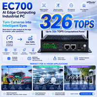 Computadora Industrial sin Ventilador RK3588J, 6 TOPS Integrados, hasta 326 TOPS con Cluster Edge AI Box PC, 8GB RAM, 128GB EMMC