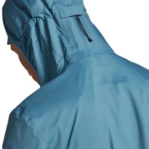 Service OEM, logo personnalisé, veste coupe-vent en polyester pour le sport et les activités de plein air, fermeture éclair sur le devant, poche, veste softshell imperméable pour femmes - Product Image 6