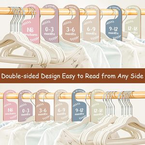 Etiqueta divisoria de armario infantil recién nacido 24 meses armario de bebé divisores Organizadores de ropa de guardería de madera para 0-7 años - Product Image 4