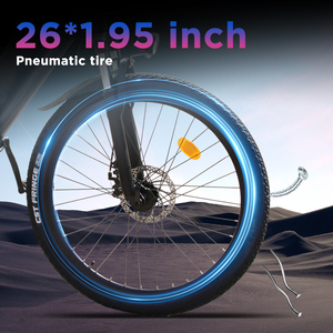 EB7 Customizable 36V 500W Full Suspension Electric <b>Bike</b> 26-Inch <b>Fat</b> <b>Tire</b> E-<b>Bike</b> with Cut off Mechanism at 32km/h - Product Image 2