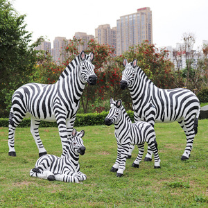 Artisanat en résine sur <span class=keywords><strong>le</strong></span> thème du safari extérieur Sculpture de <span class=keywords><strong>zèbre</strong></span> grandeur nature Sculpture animale - Product Image 5
