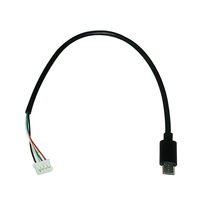 Câble de charge micro USB avec gaine en PVC Boîtier à 4 broches pour appareil photo